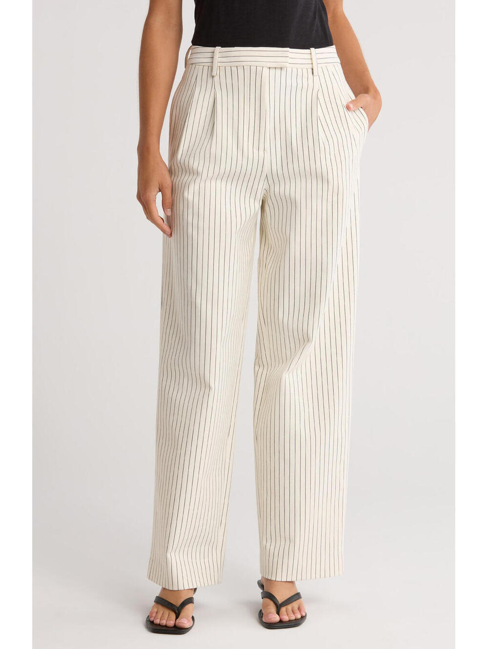 NWT! rag & bone Marianna Ponte Pants in Ivory Stripe Size Medium